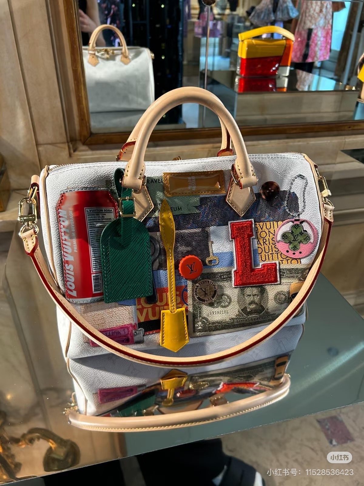Louis Vuitton Speedy Bandoulière Monogram Boston Bag — front