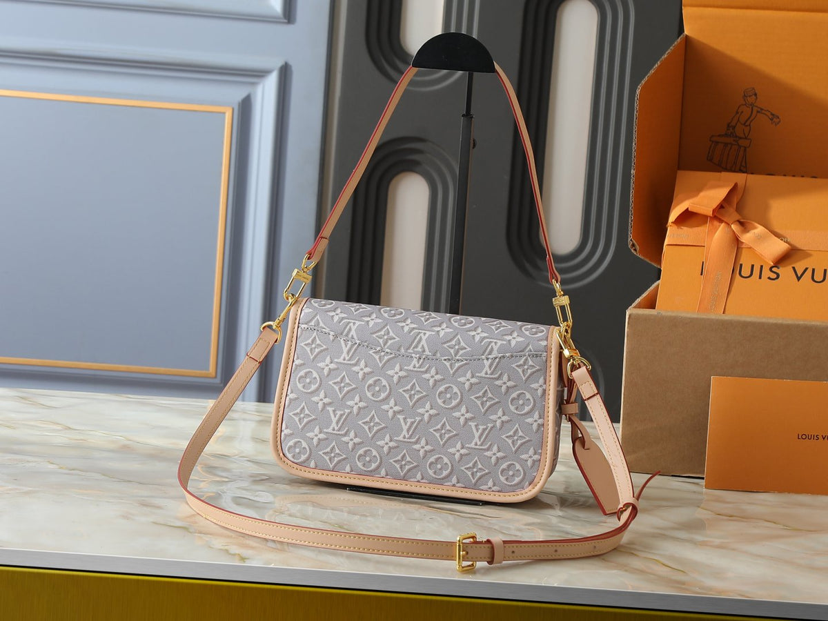 Louis Vuitton Diane Monogram Denim Shoulder Bag — back