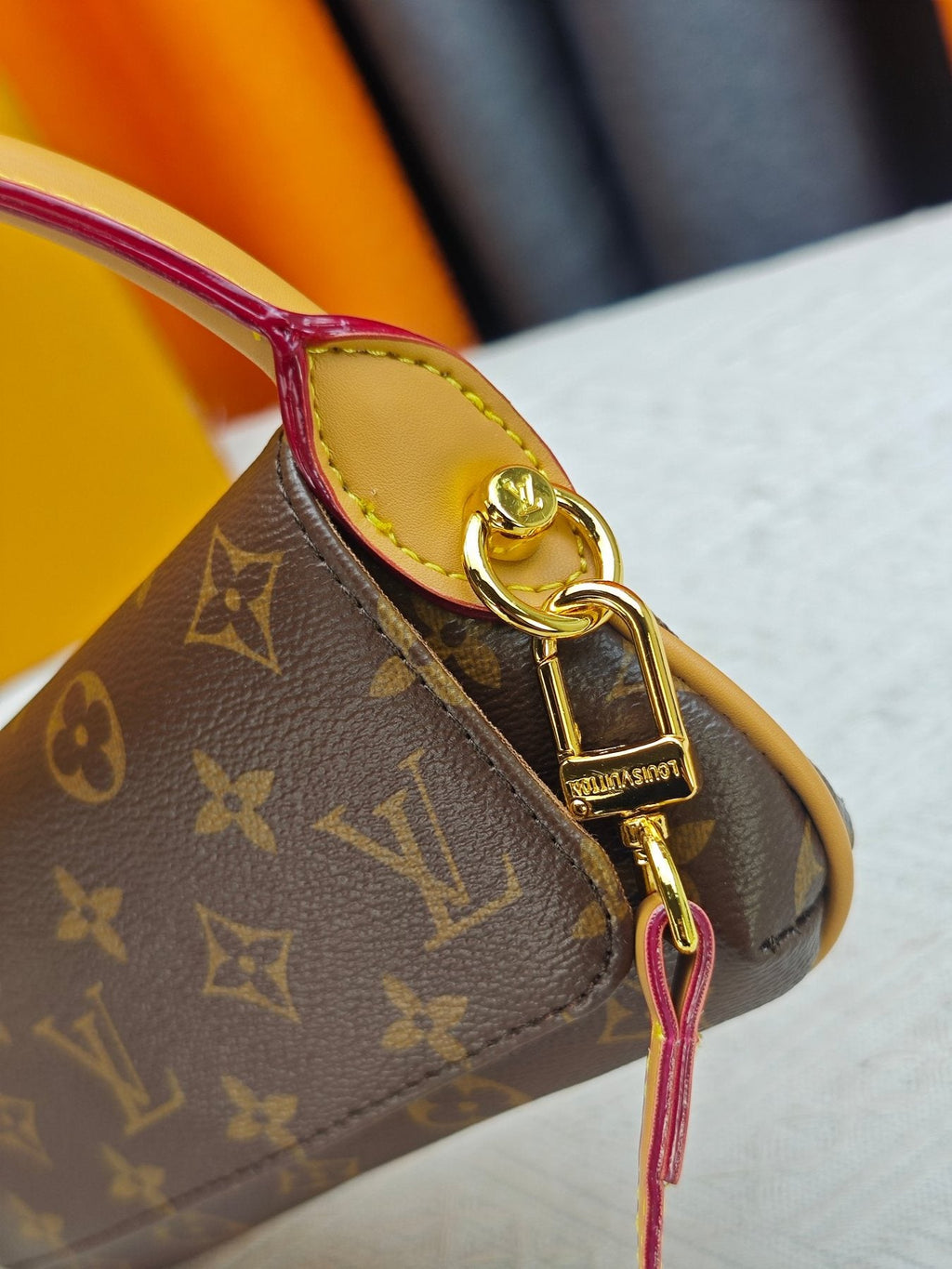 Louis Vuitton Rounded Monogram Shoulder Bag — detail