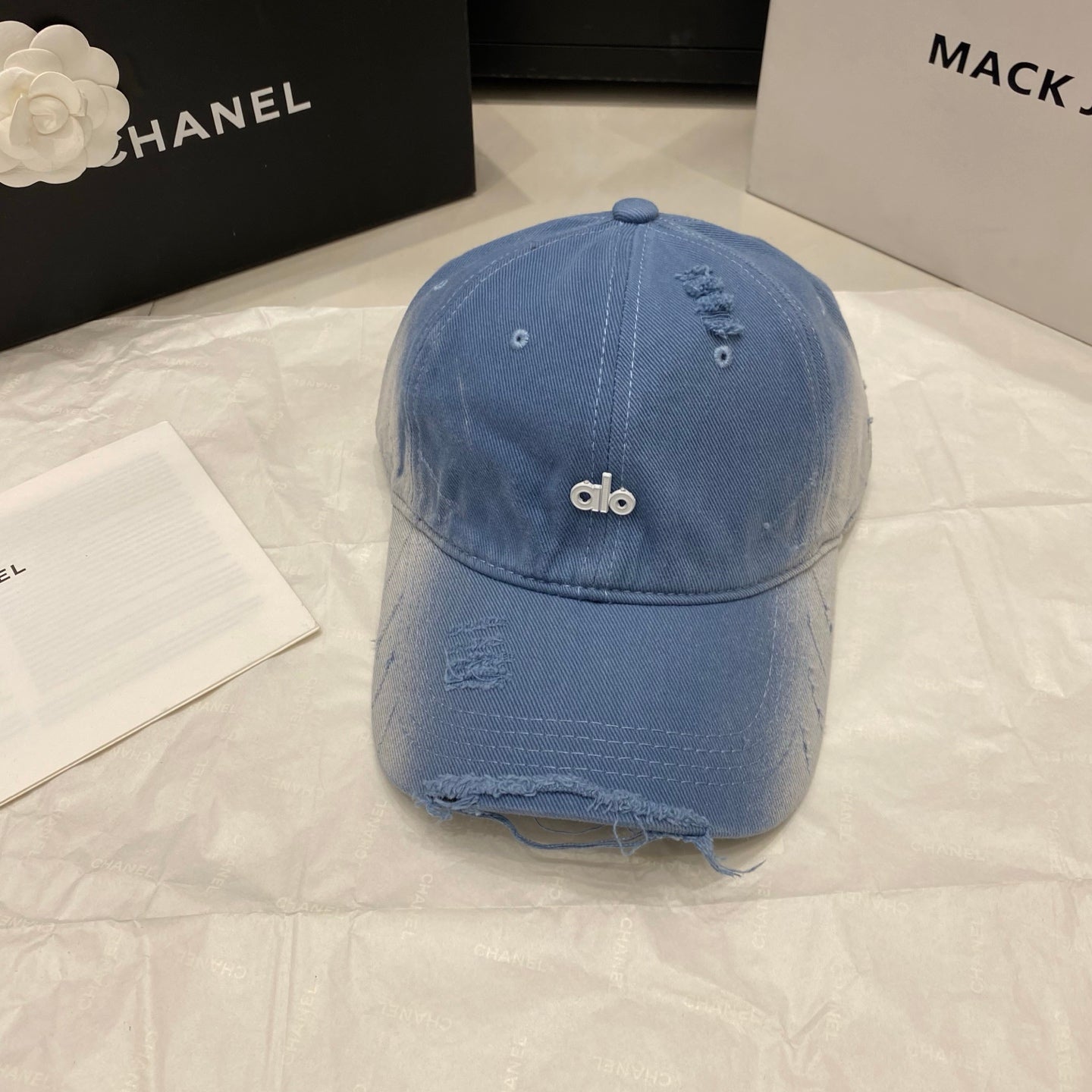 AlO Distressed Baseball Cap