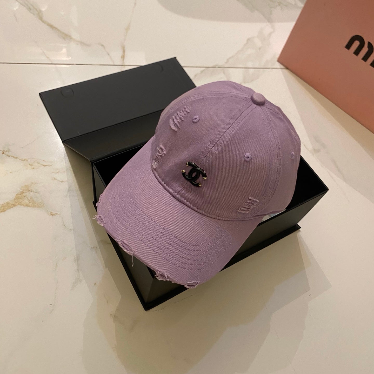 CHANEL Dopamine Color Baseball Cap