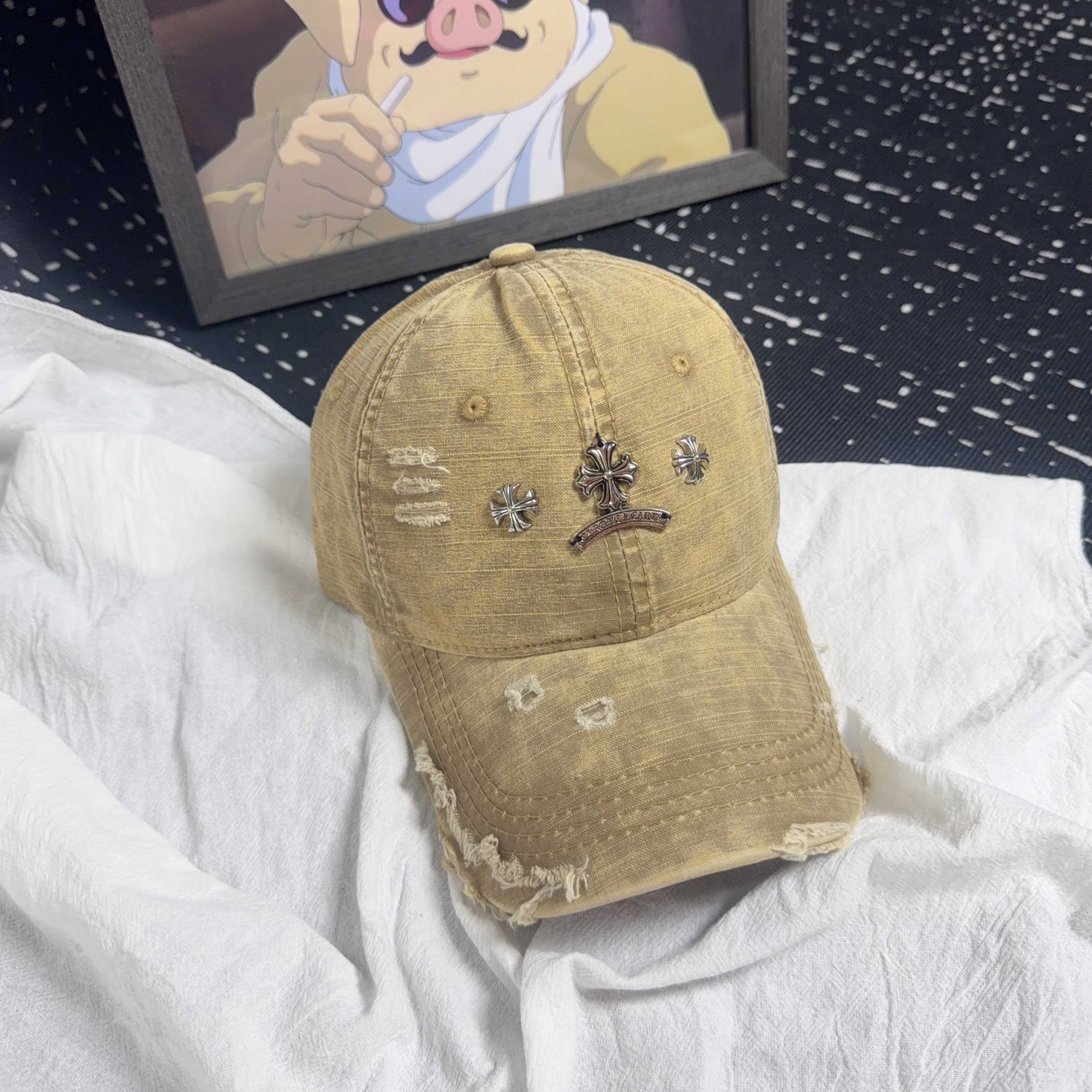 Chrome Hearts Vintage Distressed Baseball Cap